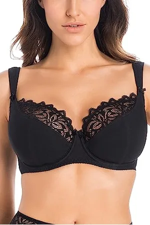 Teyli BH Damen – BH Bügel - Baumwolle BH - BH Halbgepolstert Bra - BH Grosse Grössen - BH Große Brüste - Komfort Starker Halt BH - Damen BHS Frauen Bra 95J