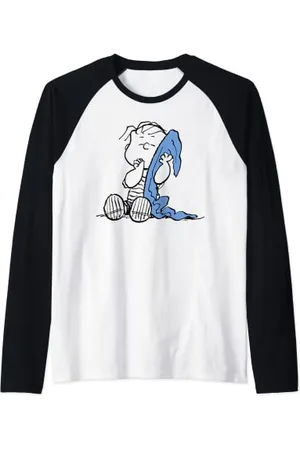 Peanuts Unisex-Erwachsene Raglan Shirt Klein EU S Small Cartoon Hemd mit Raglanärmeln und Rundhals-Ausschnitt