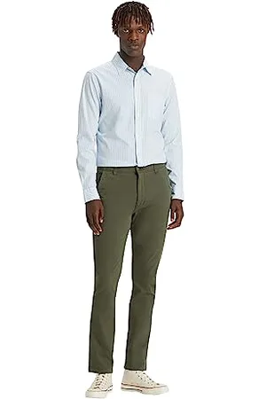 Dockers Herren Smart 360 Flex Alpha Skinny Hose, Olive, 32W / 32L