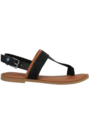 TOMS Damen BREE Flache Sandalen, Black, 35.5 EU