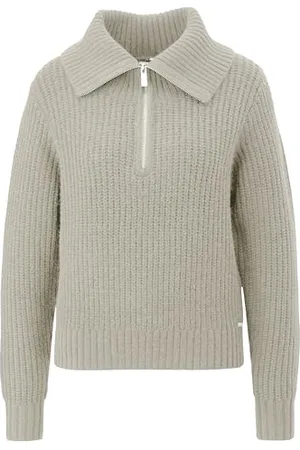 QS by s.Oliver Damen 2153149 Pullover mit Troyer Kragen, , XL