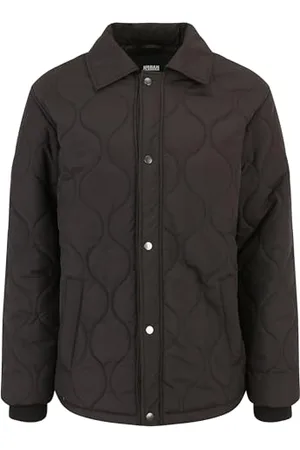 Urban classics Herren Quilted Coach Jacket Jacke, Black, S