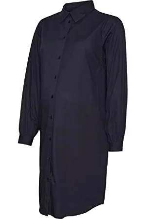 Mama;licious Damen Mlnanna L/S Wo Abk Shirt Dress 2f A., , L
