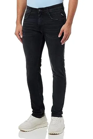 Replay Herren Jeans Anbass Slim-Fit Bio, (Grau), 30W / 36L