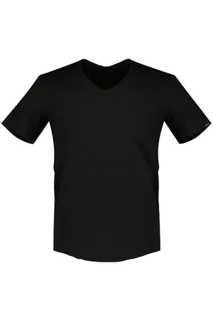 Replay Herren T-Shirt Kurzarm mit V-Ausschnitt, Schwarz (Black 098), L