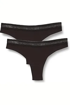 Sloggi Damen GO Ribbed Brazil C2P, BLACK, XL