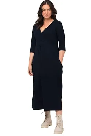 Ulla Popken Damen Jerseykleid Kleid, , 50-52