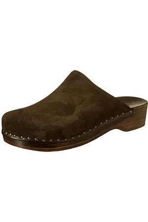 Berkemann Damen Velours-toeffler Clogs, , 44 EU