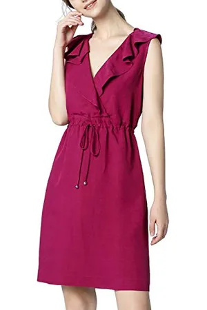 Apart Damen Dress with Volants Kleid, per Pack , 34 (Herstellergröße: 34)