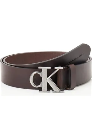 Calvin Klein Jeans ROUND MONO PLAQUE LTHR BELT 40MM Fester Gürtel Herren, , 100