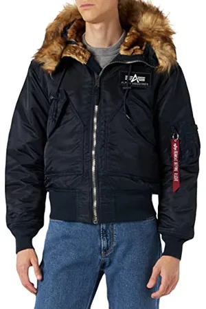 Alpha Industries Herren 45P Hooded Custom Bomberjacke, , L