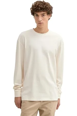 TOM TAILOR Herren Relaxed Fit Longsleeve aus Baumwolle, , XL