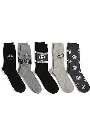 Disney Herren Nightmare Before Christmas Herren 5er-Pack Crew Socken, , 10-13