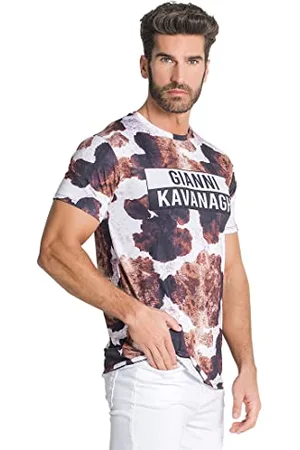 Gianni Kavanagh Herren Multicolor Jenga Print Tee T-Shirt, , XL