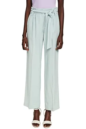 ESPRIT Damen Hose 042ee1b301, Dusty Green, 30W / 32L