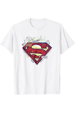 Superman 85th Anniversary Shield Collage T-Shirt