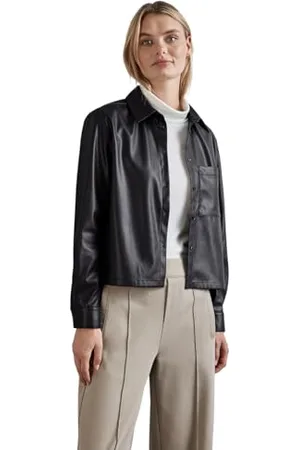 Street one Bluse in Leder-Optik