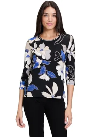 Betty Barclay Damen Basic Shirt mit Print /Blau,44