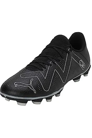 PUMA Herren Future Play Fg/Ag Fussballschuh, Schwarz Silber, 47 EU