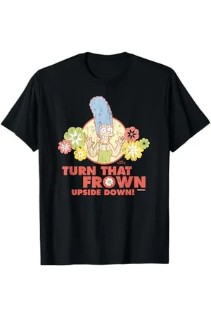 The Simpsons Marge Simpson Turn That Frown Upside Down Retro T-Shirt