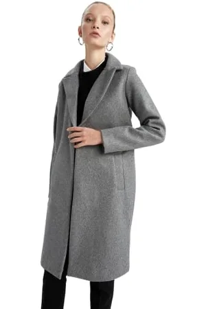 DeFacto Regenjacke für Damen WinterMantel für Damen Grey,M