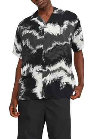 JACK & JONES Herren Jcojeff AOP Resort Shirt Ss Relax Kurzarmhemd 12252536, ,XL