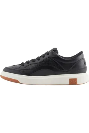 Armani Exchange Herren Venice, Debossed Logo, Chunky Sneaker, Black, 43 EU