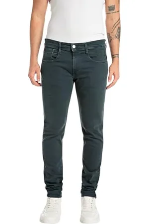 Replay Herren Jeans Anbass Slim-Fit, Blau , 30W / 36L