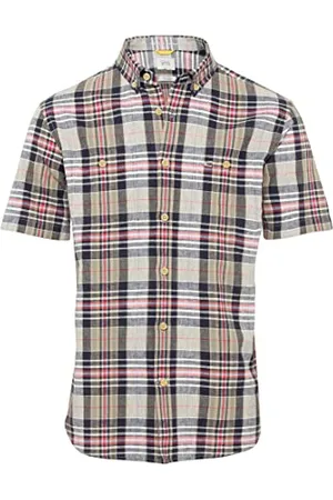 Camel Active Herren Kurzarm Hemd im Karomuster Menswear-M