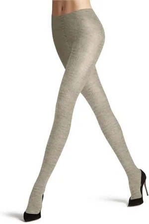 Falke Damen Strumpfhose Family Rib W Ti Baumwolle einfarbig 1 Stück, , 38-40