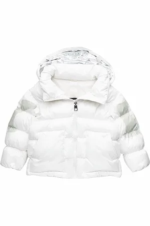 Replay Mädchen Jacke Winterjacke mit Kapuze, (Weiß), 8 Jahre