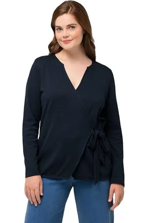 Ulla Popken Damen, große Größen, wrap Shirt Jacket