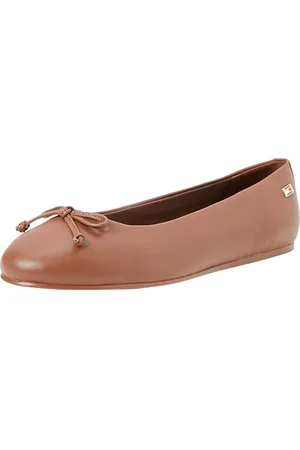 Tommy Hilfiger Damen Ballerinas Essential Chic Ballerina Elegant, Braun (Brown Suede), 36