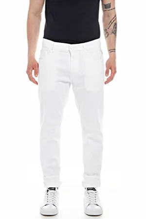 Replay Herren Jeans Mickym Slim-Fit, (Weiß), 29W / 32L
