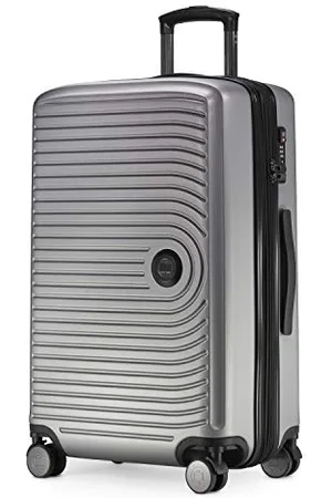 Hauptstadtkoffer Mitte - Mittelgroßer Hartschalenkoffer, TSA, 4 Rollen, Check-In Gepäck mit 8 cm Volumenerweiterung, 68 cm, 88 L, Silbermatt