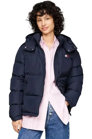 Tommy Hilfiger Damen Pufferjacke Alaska Wasserabweisend, (Dark Night Navy), XL