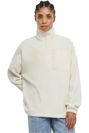 Urban classics Damen TB6086-Ladies Polar Fleece Troyer Sweatshirt, , 5XL