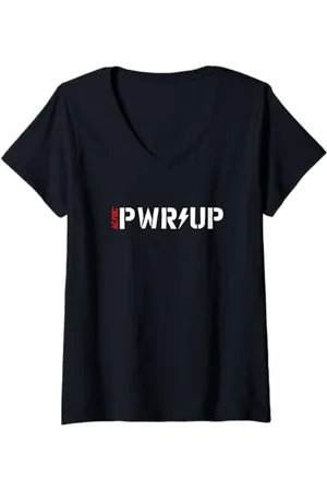 AC/DC Damen PWR UP 2025 Europatournee T-Shirt mit V-Ausschnitt