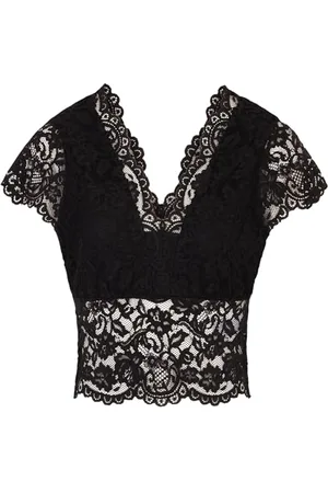 Morgan T-Shirt Spitze und V-Kragen M