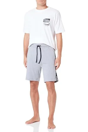 HUGO BOSS Herren Sporty Logo Loungewear Short, Mittelgrau 35,L