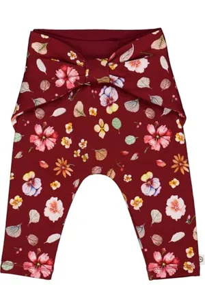 Müsli By Green Cotton Baby - Mädchen Dazzle Pretty Pants, Cabernet/Nightingale/Poetry Green, 98 EU