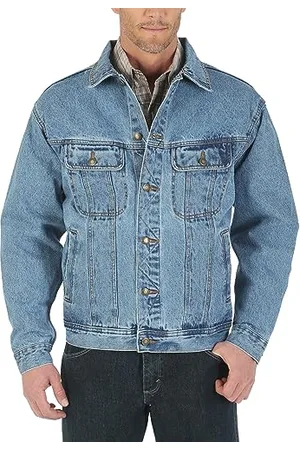 Wrangler Herren Rugged Wear Ungevoerd denim jackets, Vintage , M EU