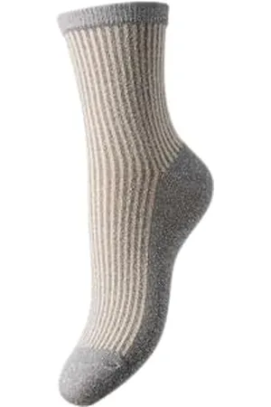 Pieces® PCSEBBY GLITTER LONG STRIPE SOCKS NOOS