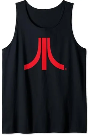 Atari Red Logo Retro Vintage Gamer Fun Graphic Look Tank Top