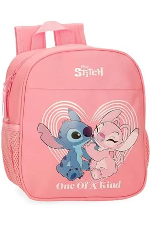 Disney Joumma Stitch Vorschulrucksack, Rosa, 21 x 25 x 10 cm, Polyester, 5,25 l, Rosa, Talla única, Vorschulrucksack