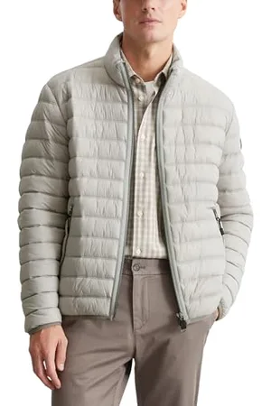Marc O’ Polo Marc OߴPolo Herren Steppjacke mit Stehkragen leicht, Beige (Dapple Gray), M
