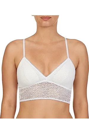 DKNY Damen Modern Lace Racerback Longline Bralette BH, , Large