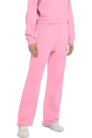 Replay Damen Jogginghose Wide Leg, (Rosa), L