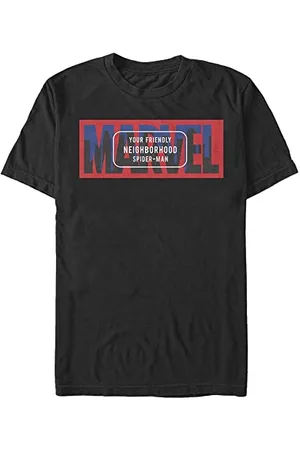 Marvel Unisex Friendly Neighborhood Logo Organic Short Sleeve T-shirt, , XXL