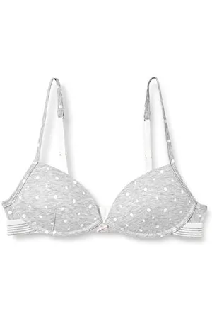 Sanetta Mädchen Soft Cup grau Geformter BH, , 70A